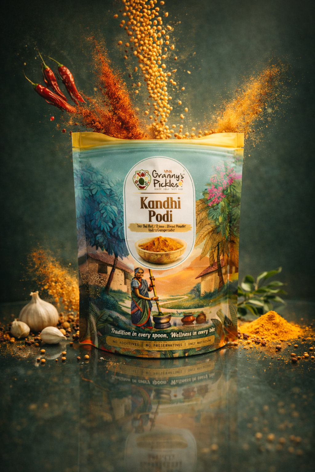 Kandhi Podi (Toor Dal Nutritious Blend Powder)