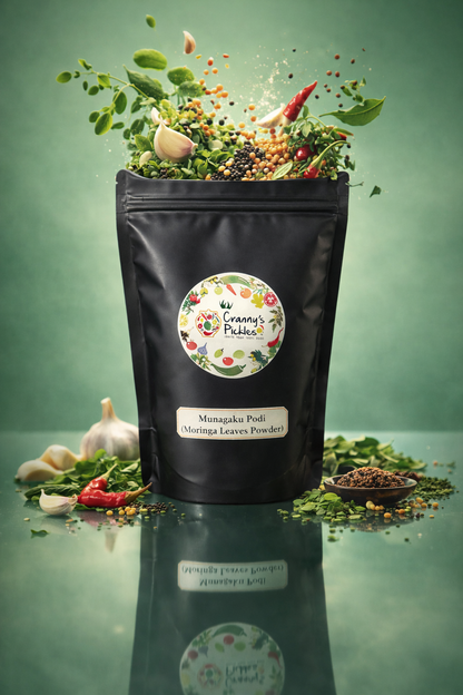 Munagaku Podi (Moringa Leaves Nutritious Blend Powder)