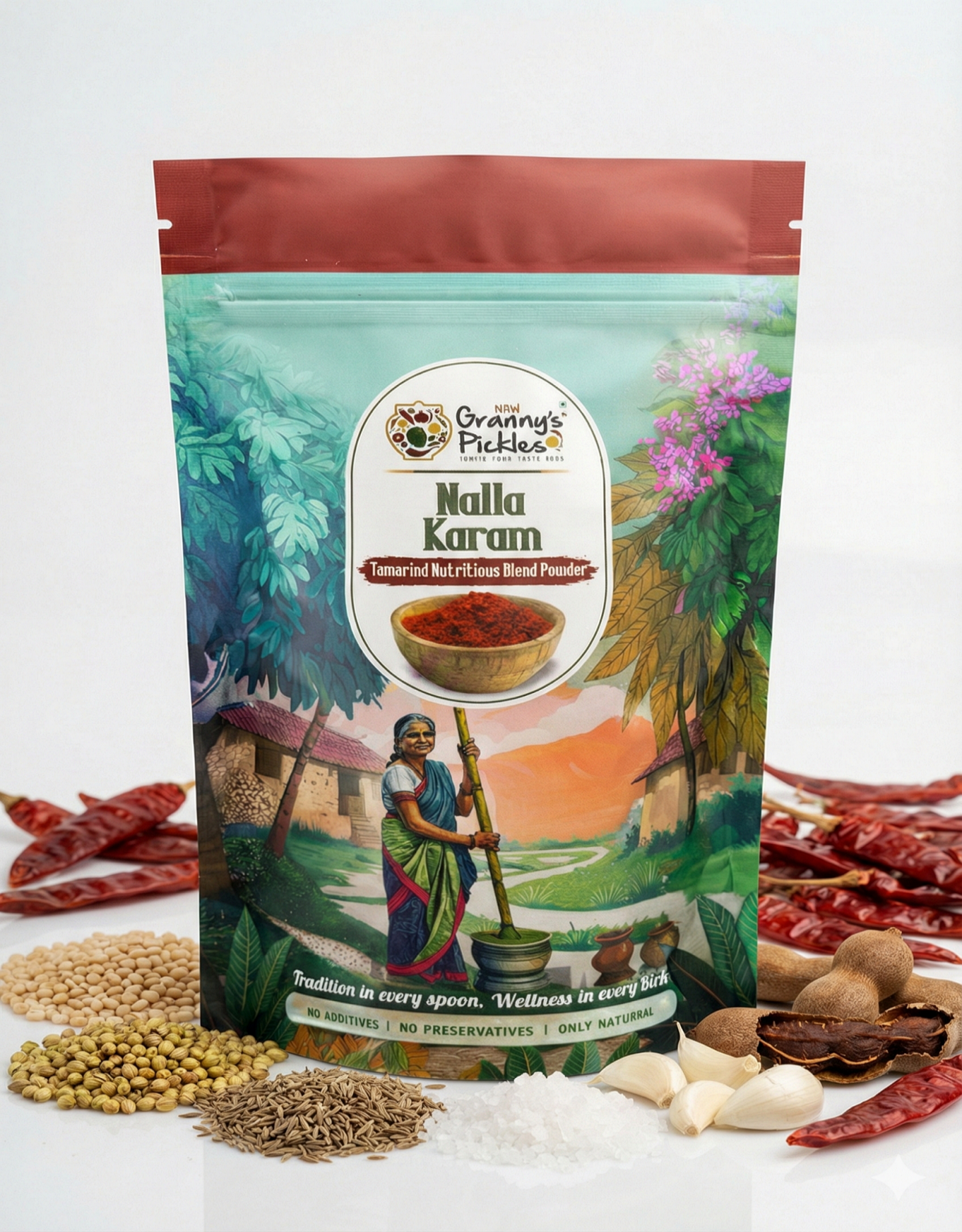 Nalla Karam (Tamarind Nutritious Blend Powder)